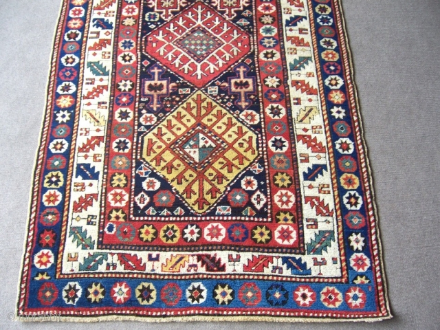 Antique Gendche rug good colours ready for use 1,02*2,81                        