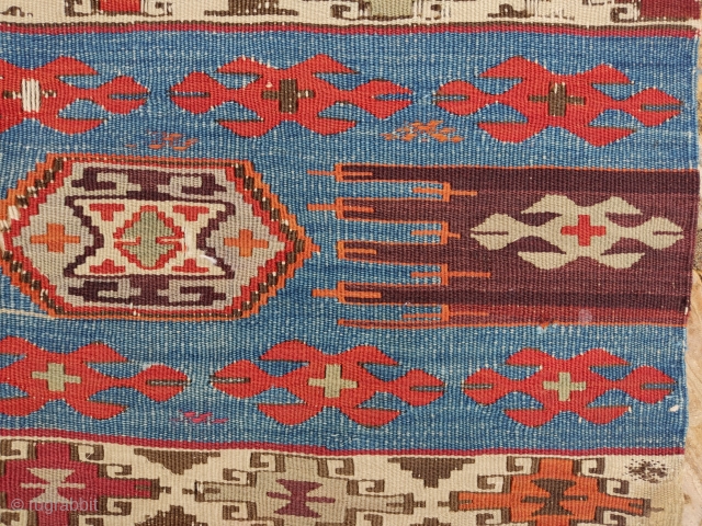 Anatolian Turkish Kilim Fragment
Size 100x80 cm                           