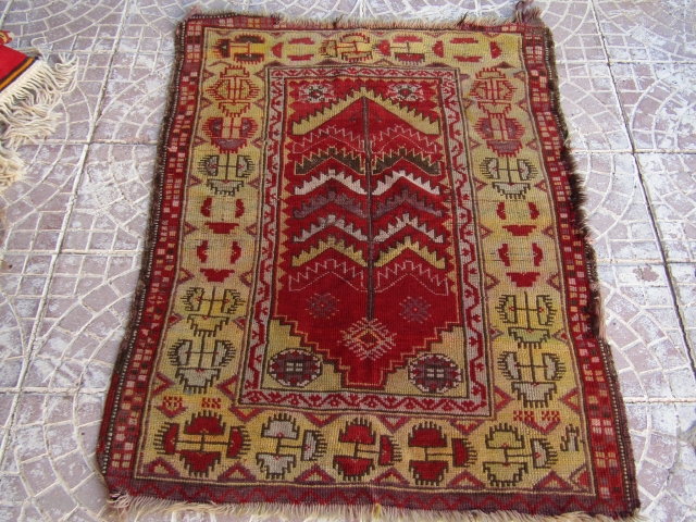 Turkish Anatolian Kavak rug 
size=122x90                            
