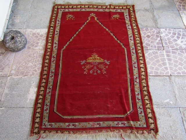 19 thc Turkish Anatolian Mucur Pray rug
size=154x100                          
