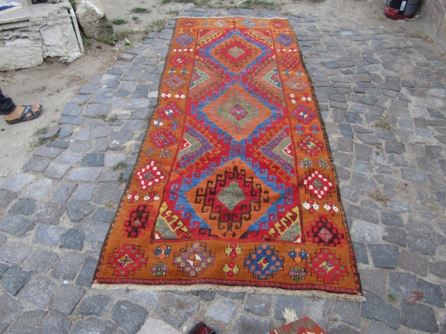 Turkish Anatolian Cappadocia runner rug
it is repaired before 
size=300x110                        