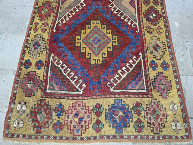 Antique Anatolian Cappadocia Rug
Size:270*100 cm
Old Repairs are available.
Please contact salaberina@gmail.com 
                      