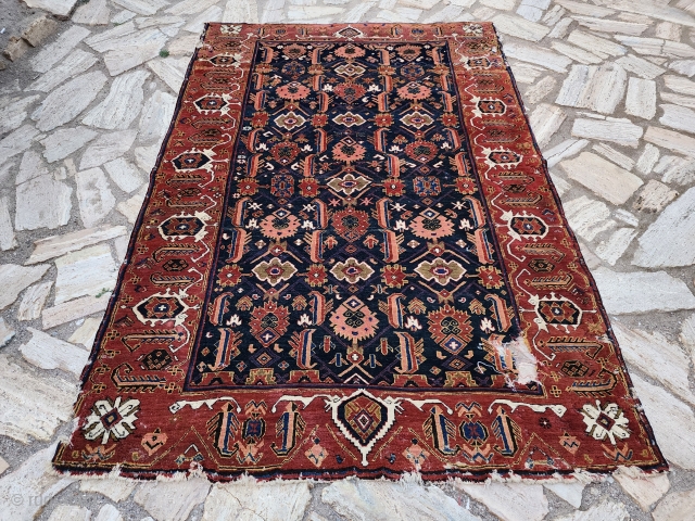 Antique Azerbaijcan Rug
Size.4'8x6'10 ft
Please contac salaberina@gmail.com                           