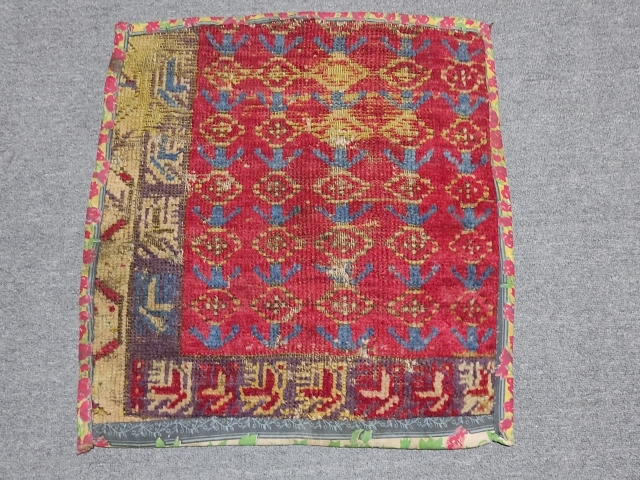 Central Anatolian Cappadocia rug fragment
Size 63x60 cm                          