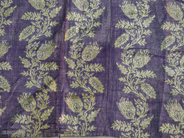 Antique Turkish Ottoman textil
Glitter thread process on silk
Size:203*165
Because it is silk, there are some abrasions in some areas.
Please contact salaberina@gmail.com