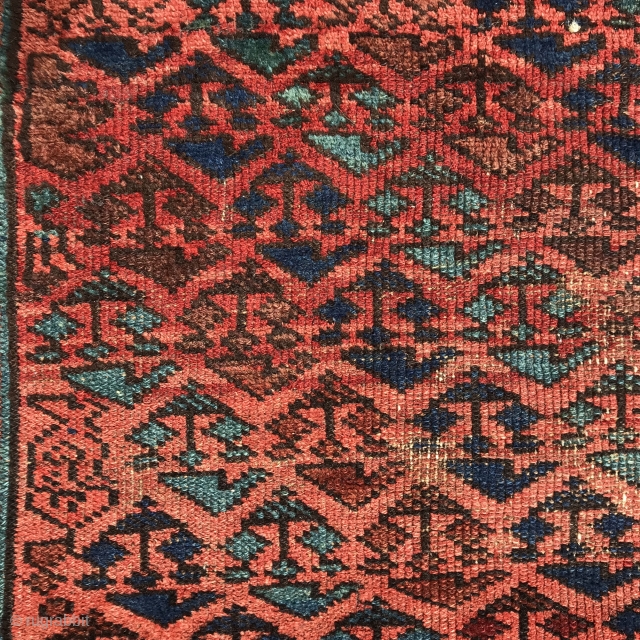 Antique Kurdish rug, 193x109cm, good natural colours, gently washed is looking for a new home.                  