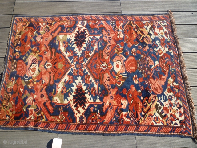 SEICHUR WAGIREH ,145 x108 ,East Caucasus,Kuba region,second half 19th century ,wool on wool,acquired at Rippon Boswell auction ,very good condition.             