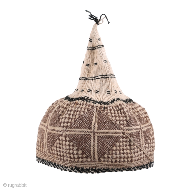 hat from western anatolia 1940s - 24670
almost
circumference = 48.00 cm = 18.90"
height = 24.00 cm = 9.45"                