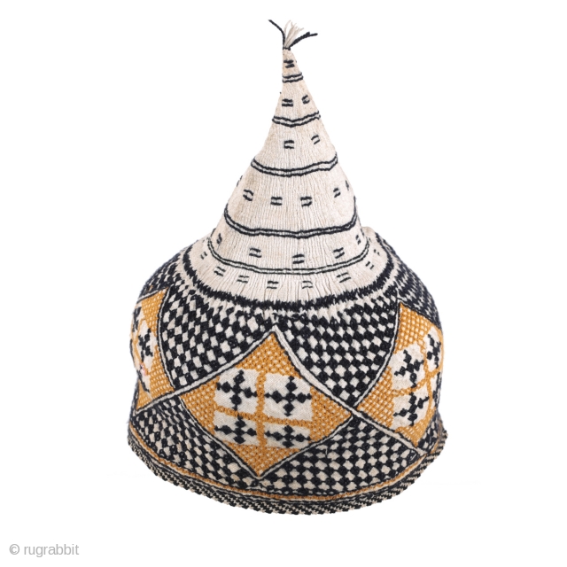 hat from western anatolia 1940s - 34670
almost
circumference = 48.00 cm = 18.90"
height = 24.00 cm = 9.45"                