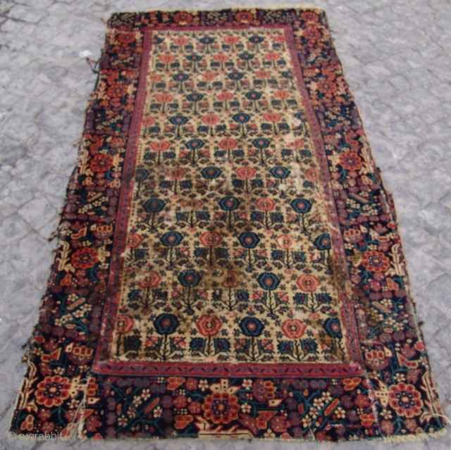 Persian Senneh Rug Fragment  size  180 X 090                       