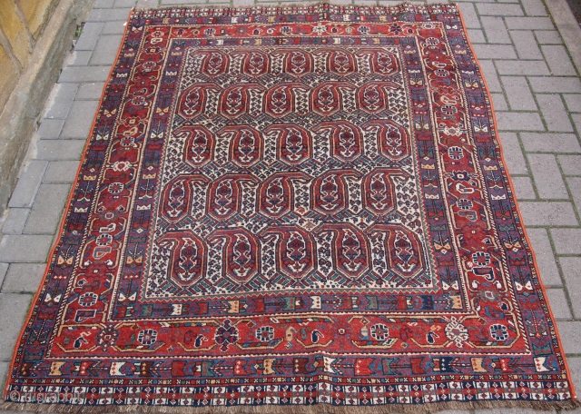 Good Khamseh rug with boteh design. www.knightsantiques.co.uk 
                         