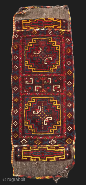Size: 4ft 4in x 1ft 7in (131 x 47cm).

Antique Uzbek 'napramach' storage bag face.

Circa 1900.

The napramach were used by nomads of Central Asia, whose way of life has been connected with constant  ...