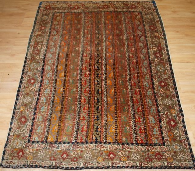 Antique North East Anatolian Sivas rug with Persian 'shawl' design. www.knightsantiques.co.uk 

Circa 1880.

This outstanding and scarce rug was woven in the Turkish town of Sivas in the late 19th century. At this  ...