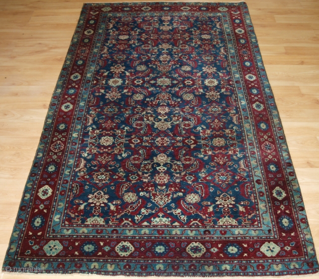 Antique Indian Agra rug with all over design and superb colour. www.knightsantiques.co.uk 

Circa 1890.

This rug was possibly woven in the prisons of Agra, India during the latter part of the 19th century.  ...