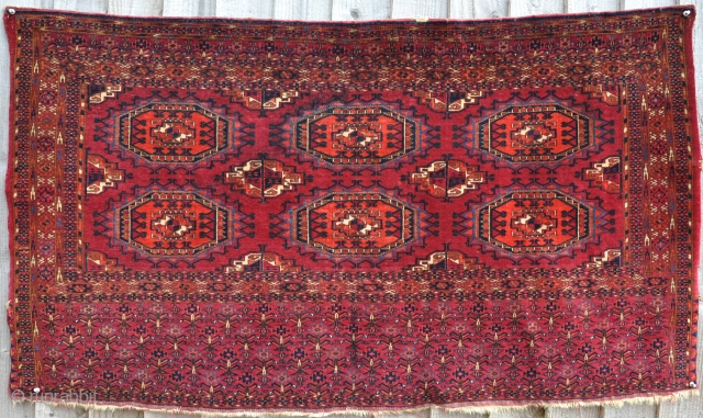 A very fine old Tekke chuval, beautifully made, als with hot secondary red, hence price! late 19th century.               
