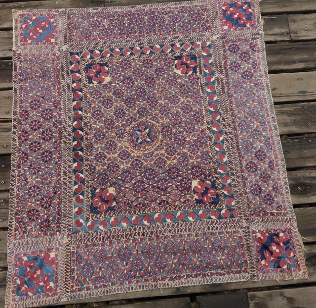 Northern India ? Embtoidery  19th Century  All the colors are good   Please contact me through my email : takhtabazaar@me.com          
