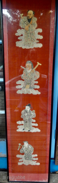 Antique Kesi  78"  x  17" --  The fiiqures are approximately 11" tall and the textile is completely woven. Please reply to my email  :  takhtabazaar@me.com   ...