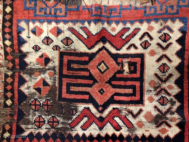 Kurdish Anatolian Rug fragment Circa.1860 possible to send larger images                       