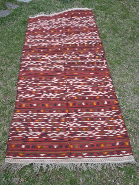 Fine Turkmen kilim - 130 X 311 cm - Excellent condition.                      