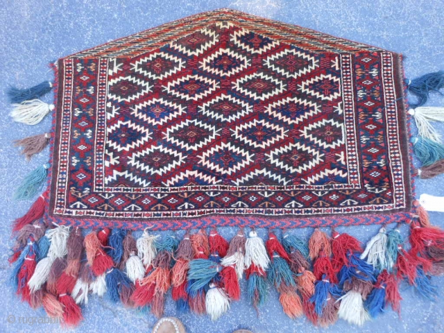 Teke Asmalyk, early 20th century, 2-4 x 3-7 (.71 x 1.09), very good condition, clean, original tassels, fine weave, plus shipping.            