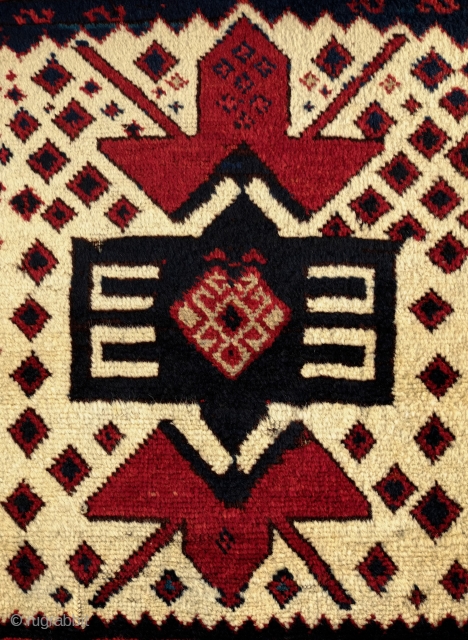 Shavak Kurdish Rug, end of the 19th Century/early 20th Century.  This rug has good pile and all good colors.  It is a wonderful tribal rug with a bold central eagle  ...