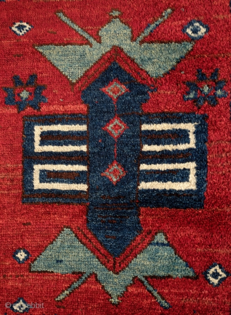 Shavak Kurdish Rug, 4th Quarter of 19th Century. All good natural dyes.  A real tribal rug in beautiful soft wool with good pile.  Uniform weave characteristic of Shavak weaving.   ...