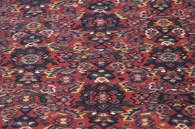 Senneh Kilim, 1900 or so.  Great vivid colors.  130 cm x 198 cm.                  