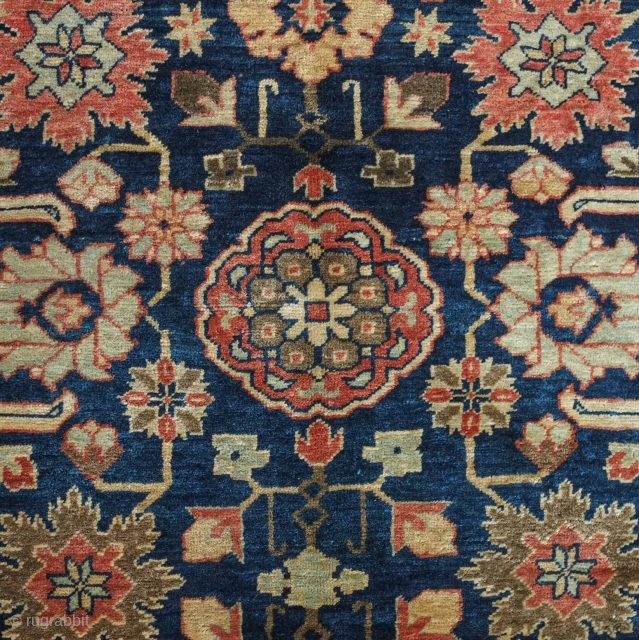 Kuba rug, 19th century. Fine, velvet-like feel.  Mellow tones.  Wonderfully drawn Afshan design scheme.  128 x 193 cm            