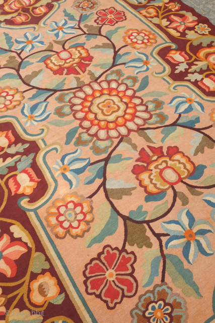 Bessarabian kilim, 1870-80s or so.  Excellent color combination in earthy tones.  It has a couple of very small holes.  An exquisite example of the type.  197 x 296  ...