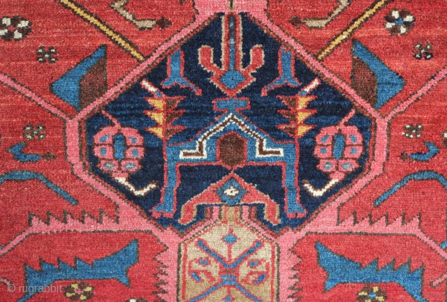 Kurdish rug, Hamadan area, 1920s to 1940s.  Great lustrous colors and very soft wool.   Attractive scrolling floral borders.  128 x 200 cm       