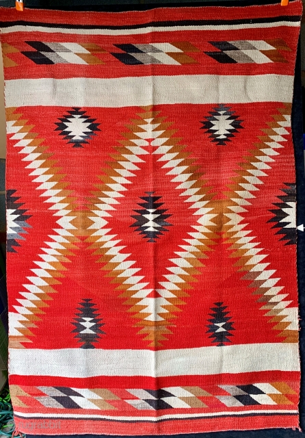 Antique Navajo transitional weaving, circa 1890-1900.  Please ask questions.                       