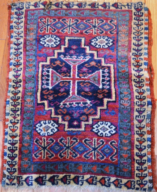 Antique 19th Century East Anatolian yastik, all dyes appear natural, original sides, ends slightly reduced, mostly full pile, great array of colors.  Please ask for additional photos.     