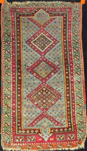 Antique Anatolian yastik.  19th Century.  All dyes natural.  Please ask for additional photos.                 