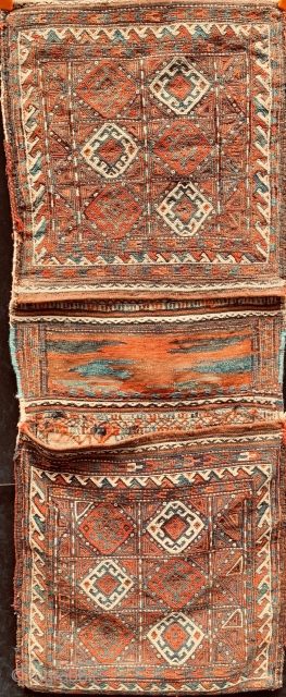 Antique Eastern Persia/ Kurdish saddlebags in lovely condition.  All dyes are natural.  Please ask for additional photos if needed.            