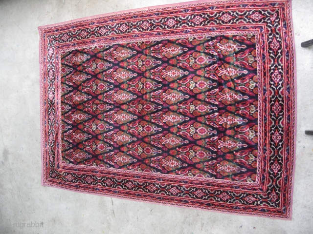 Persian Velvet Ikat.Circa 1900s. 64X43 inches. At least Six colors.Condition excellent with no wear stains or tears                