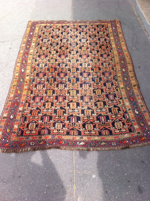 Village rug. hamadan?   used but nice   190x120cms                      