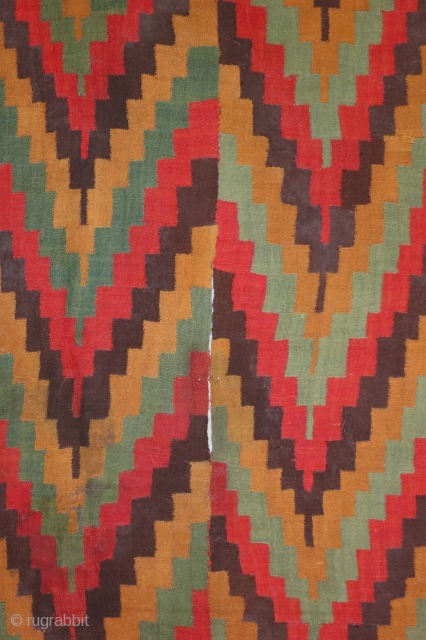 Pre-Columbian tunic, Late Nazca Culture, circa 500-800 AD, interlocking discontinuous warp and weft, Dimensions, 47 x 76 inches, Excellent condition             