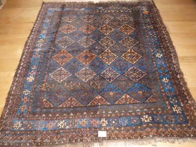 Afghan Julkhyrs rug C1920, 187 x 154, Full pile, 2 strip.                      