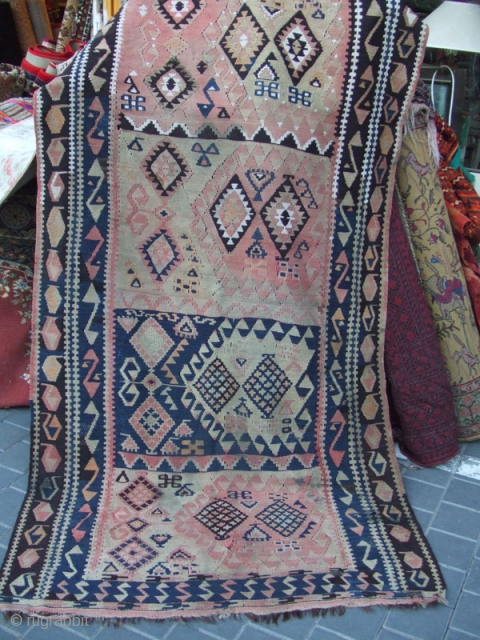 Kurdish kilim.Size:230x115-cm / 90.5x45.2-inches
Good luck to all                          