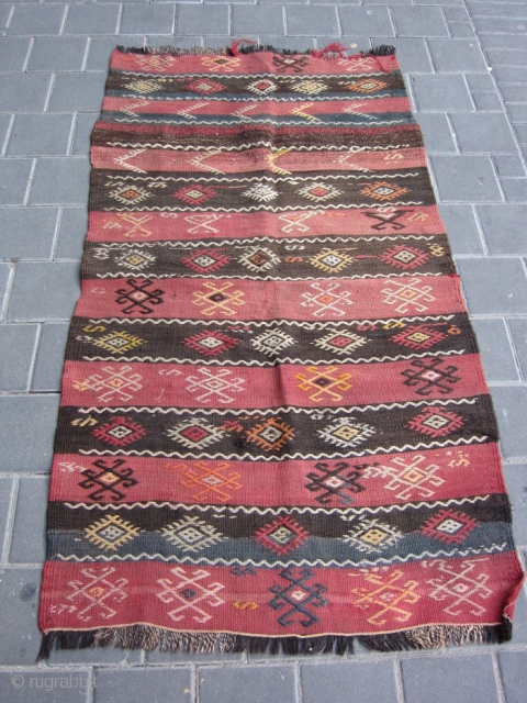 Turkish Kilim, synthetic colors                             