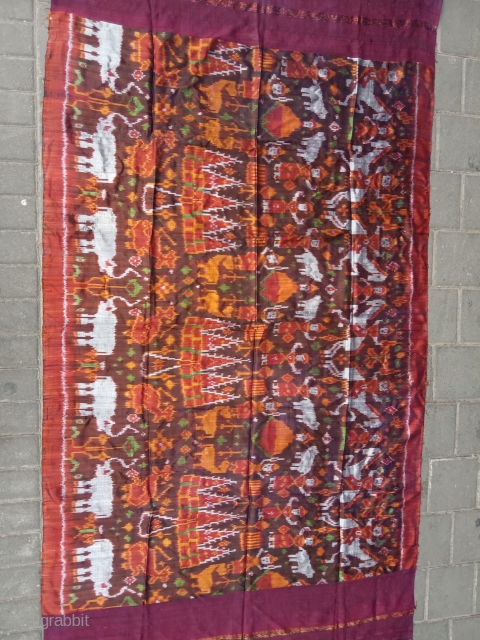 Cambodian /Khemer silk ikat size:170x95-cm please ask                          