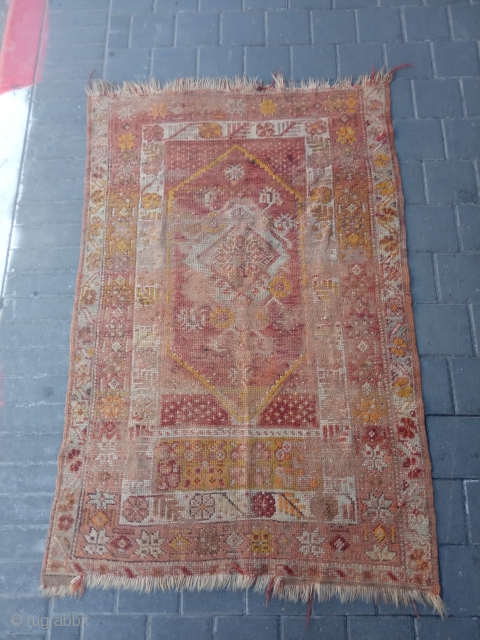 Turki antique rug, synthetic dyes size:140x93-cm please ask                         