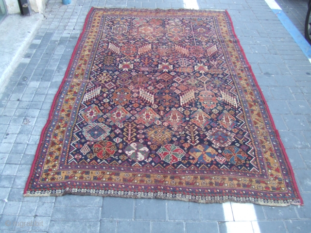 Antique Gashgai Lovely natural colors size:222x135-cm / 87.4x53.1-inches free shiping 
 ask 
                    