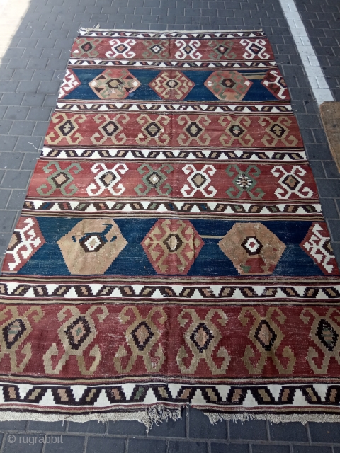 Caucasian kilim antiqe size:300x165-cm please ask                           