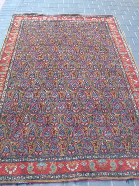 ORIGINAL ANTIQUE TURKISH CARPET HAND WOVEN
Size: 220x142-cm / 86.6x55.9-inches
Year: 1900-1930
                       