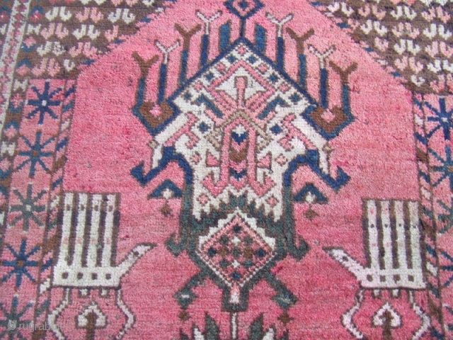 fragment beshir prayer rug size:160x82-cm/ 62.9x32.2-inches
                           