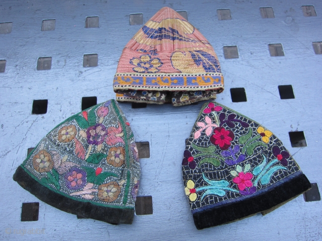 3 Hat. Tashkent, Uzbekistan embroidery pLs ask                          