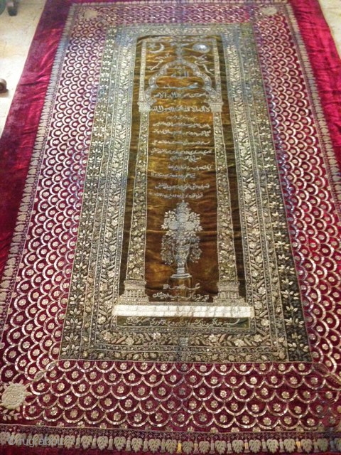 Antique Turkish ottoman  embroidery

very fine work of embroidery with silver.

250x200cm cm

P.O.R

                     