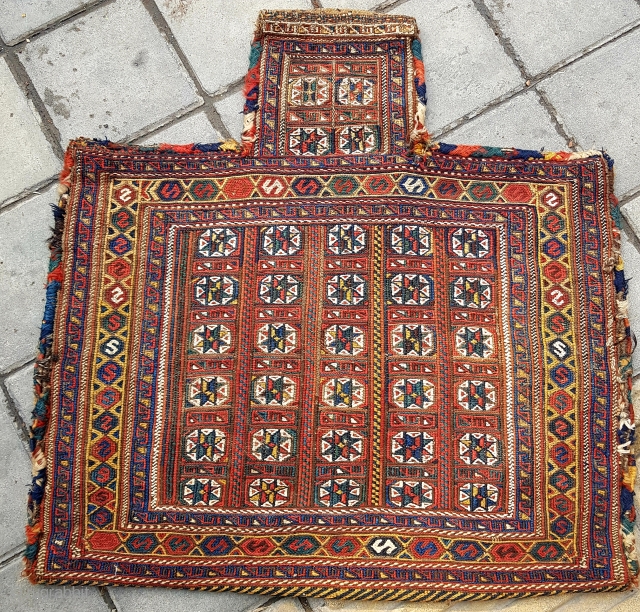 Antique large Afshar salt bag 

POR                           