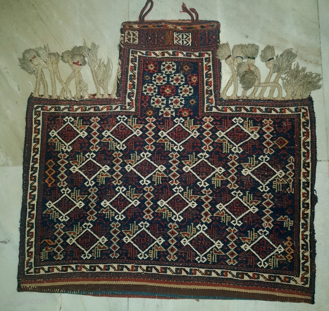 Antique Afshar salt bag                             